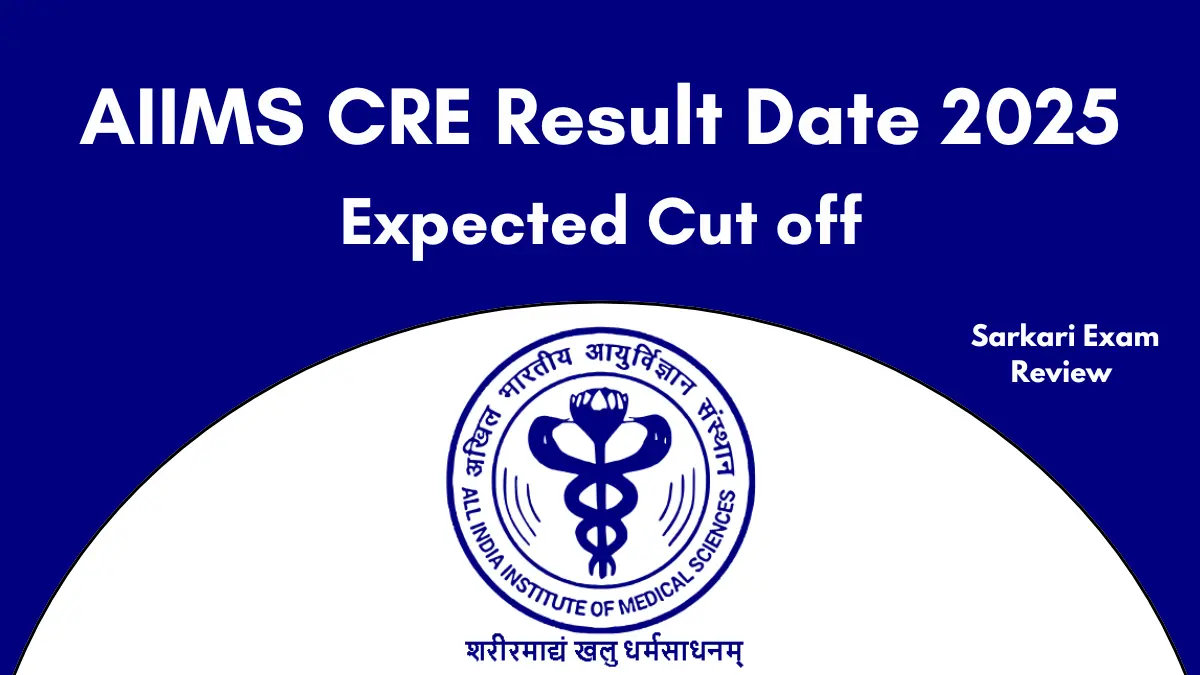 AIIMS CRE Result Date 2025