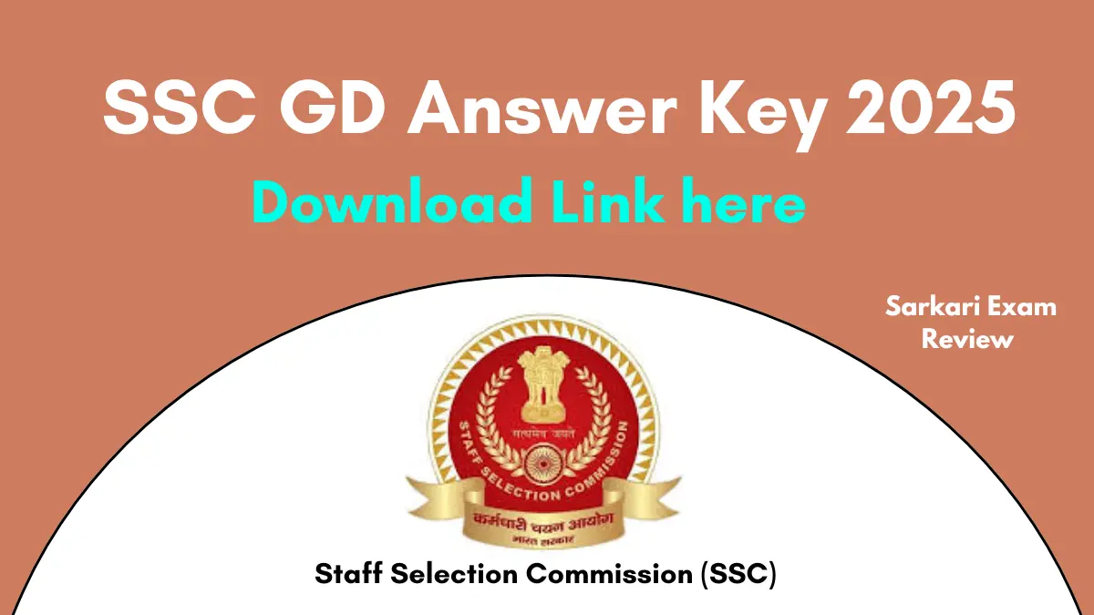 SSC GD Answer Key 2025